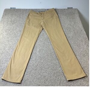 Ballin Modern Fit Khaki Pants Flat Front Pima‎ Cotton Casual Preppy Size 33/34